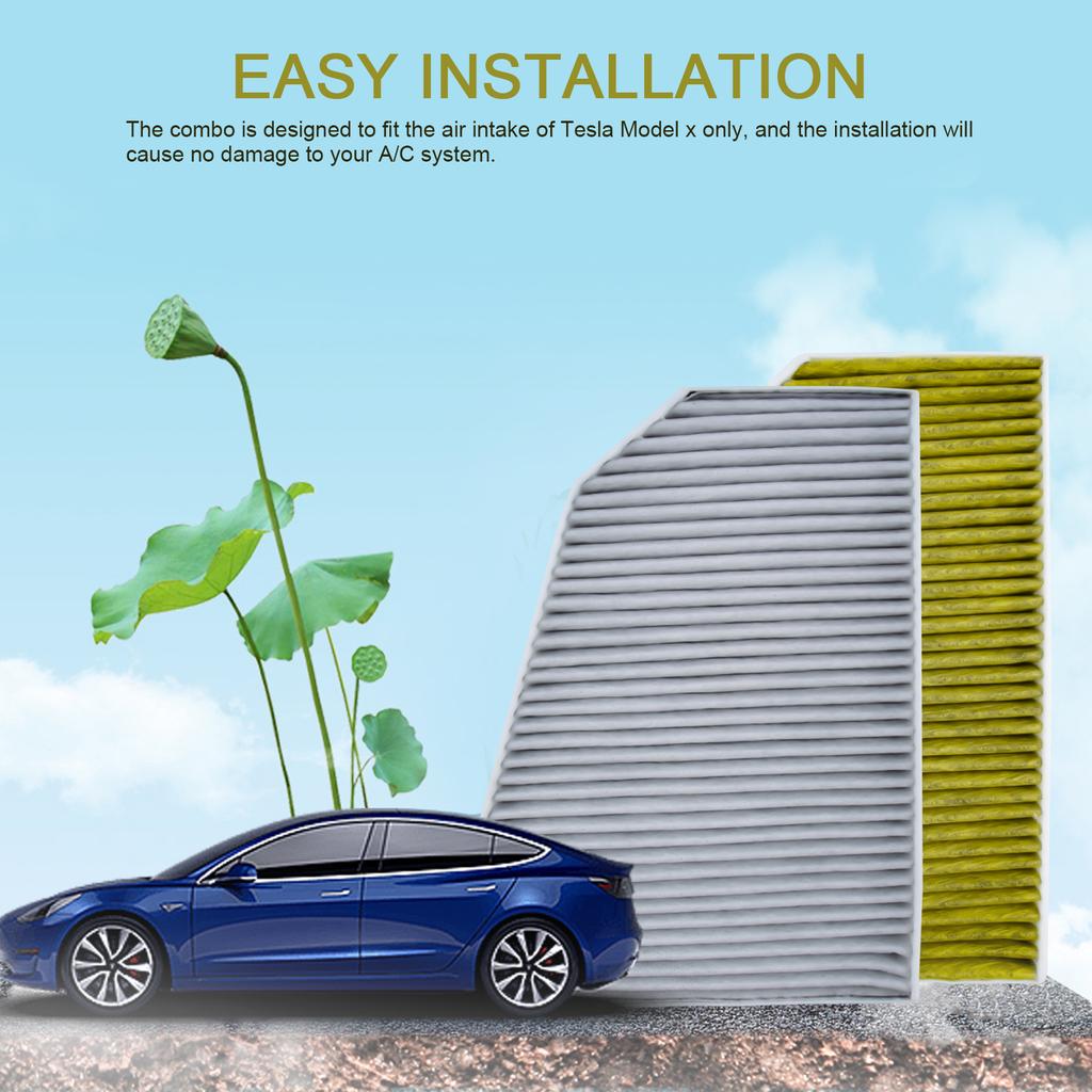 For Tesla X-type in car air filters 2015-2020 1039042-00-B 10390420B automotive parts car Accessories