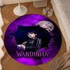 Wednes-day Gothic  Round Rug for Livingroom,Bedroom, Palyroom, Chair Rug, Area Rug, Circle Carpet, Large Size Fan Christmas Gift