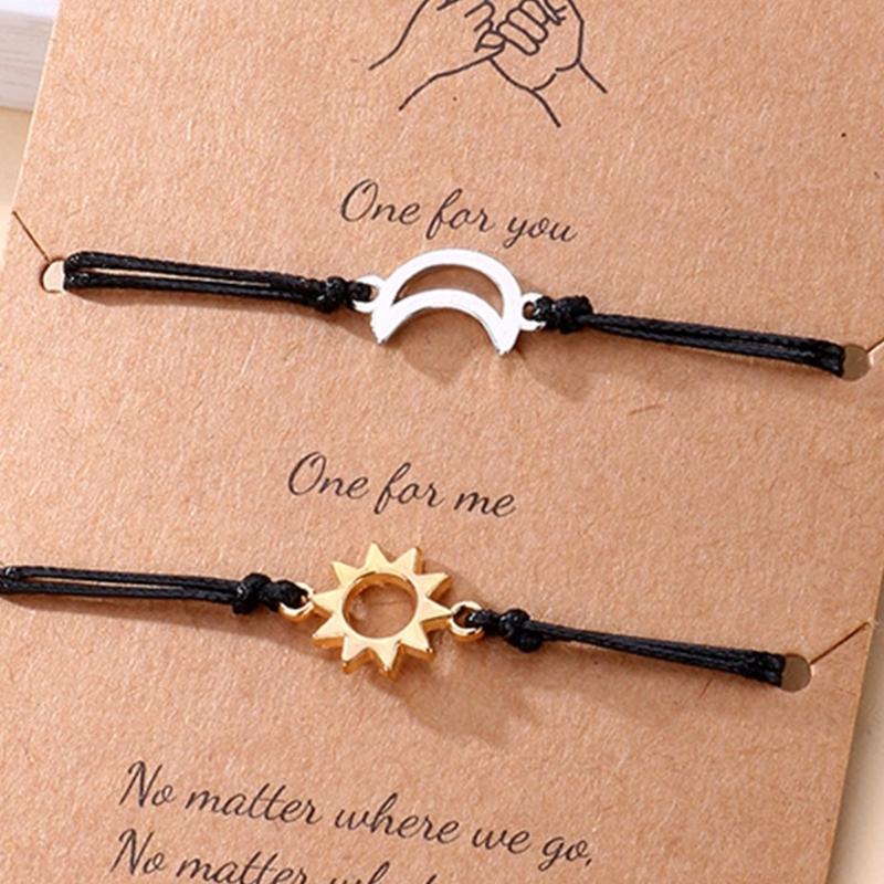 Sun-moon Friendship Matching Bracelets BFF Distance Relationship Bracelets for Friends Him Her Mother Daughter