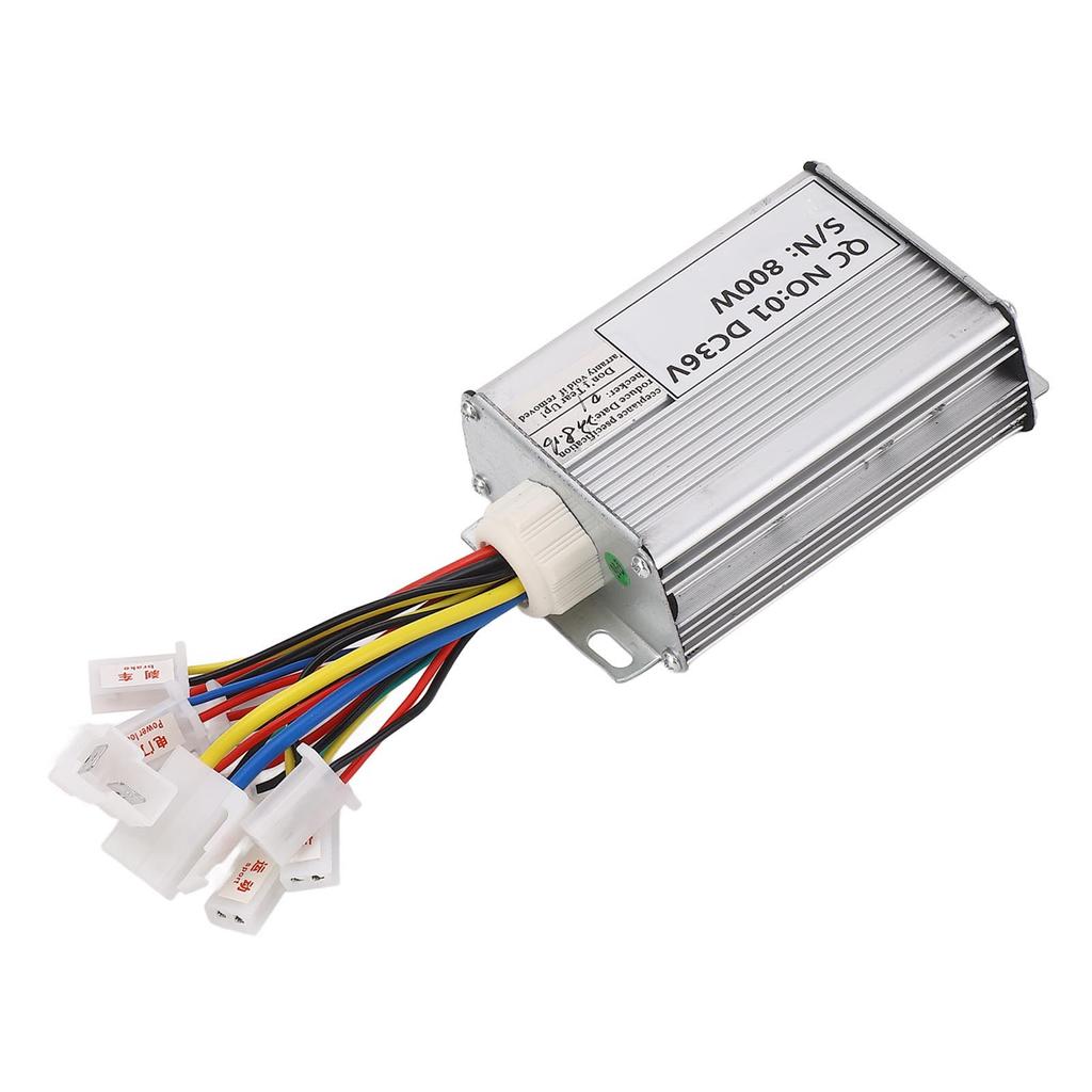 36V 800W Ovladač elektrické koloběžky Pouzdro z hliníkové slitiny Kabel odolný proti vysokým teplotám Kartáčový ovladač pro jízdní kolo