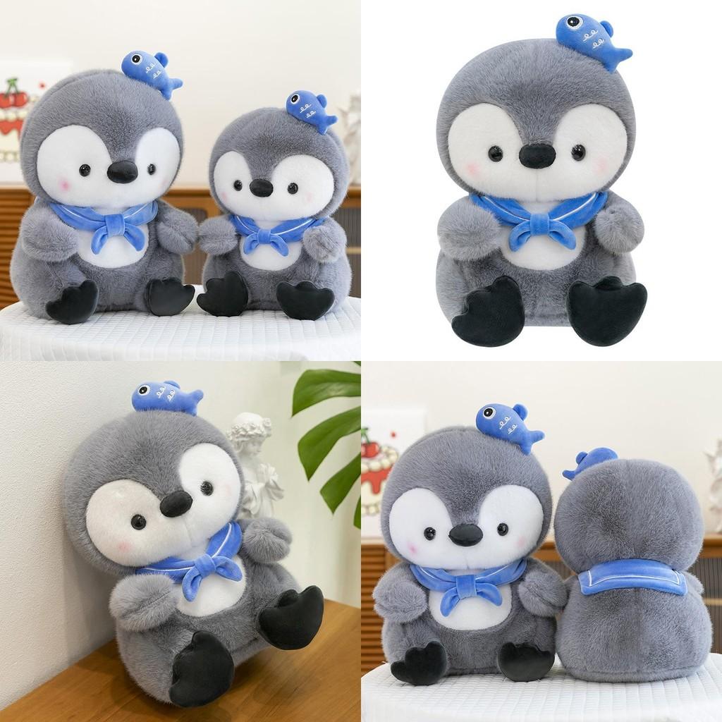 Cute Scarf Cartoon Penguin Plush Toy For  For Kids And Babies Toy Companion