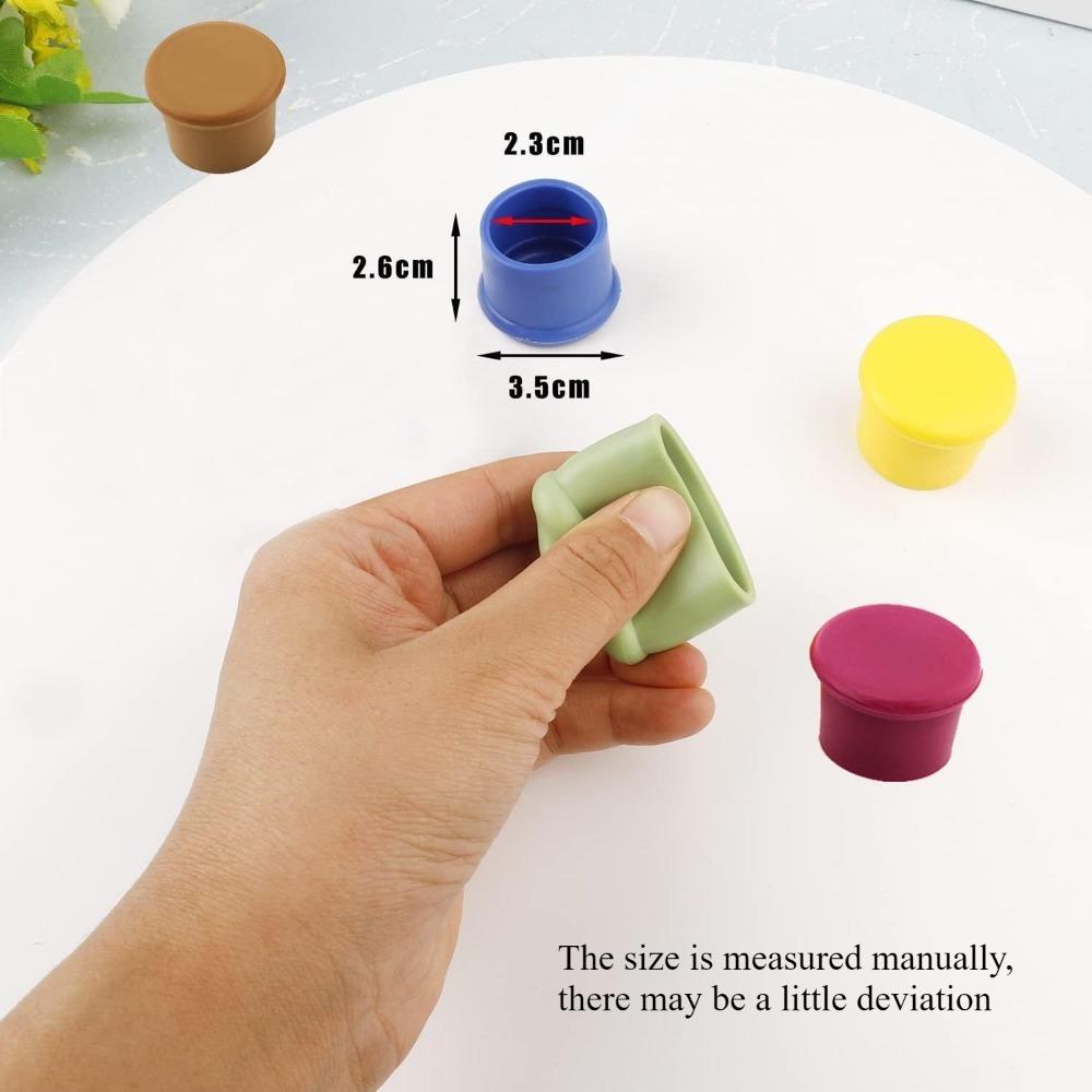 1/5 Pieces Flexible Beer Stopper Silicone Glass Stopper Wine Bottle Sealer Easy To Clean Beer Bottle Cap Reusable Bar Gadget