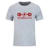 New Summer The World Is Flat Engine T Shirt Short Sleeve Custom T-shirts New Style Men O-neck Cotton T Shirts Fashion Streetwear