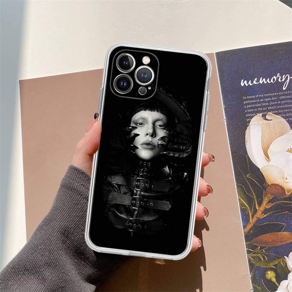 Lady Gaga Ablums For IPhone 11 12 13 14 15 16 17 Pro Max Plus Air Transparent Clear Shockproof Case