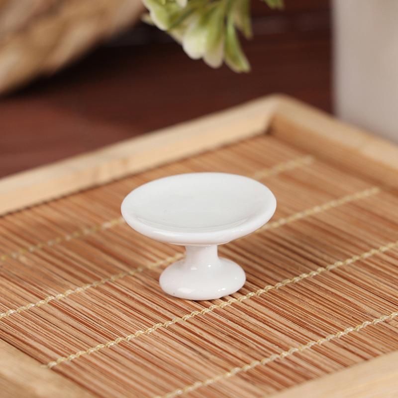 1:12 Miniature Food DIY Craft For Dollhouse Mini Ceramics Dessert Pan Cake Stand Fruit Tray Glass Red Wine Cup Doll Kitchen Toys