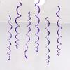 Festival & Birthday Swirl Ceiling Decorations: Hanging PVC Ornament for Windows, Corridors, and More.