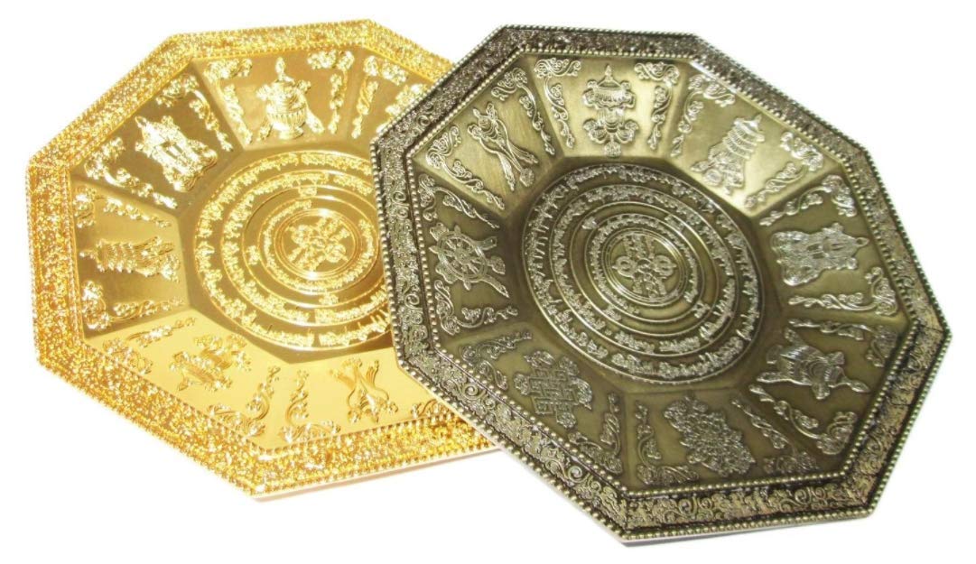 

YISHUI Feng Shui Incense Plate Incense Burner Incense Burner Octagonal Plate Feng Shui Goods Natural Gravel Container HP0036 (Blue) синий