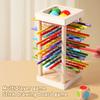 1 Set Wooden Stick Tower Dice Game Fine Motor Focus Training Colorful Stick Counting Math Educational Board Game Toddlers Boys Girls Gift