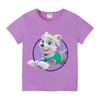 Paw Patrol T-shirt for Children Cartoon Chase Skye Clothes Boys Girls Anime Clothes Kawaii Summer Kids Round Collar Tee Top Gift