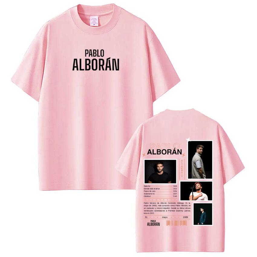 Singer Pablo Alboran Clickbait Album Cover Tshirts Mens Clothing Harajuku Hip Hop Street T Shirt Casual Comfort Loose Tshirts