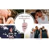 Reiki Rose Quartz Pendant Natural Wire Wrapped Crystal Stone Pendant with Metal Chain Size 30-35 Mm Approx. (Pink)