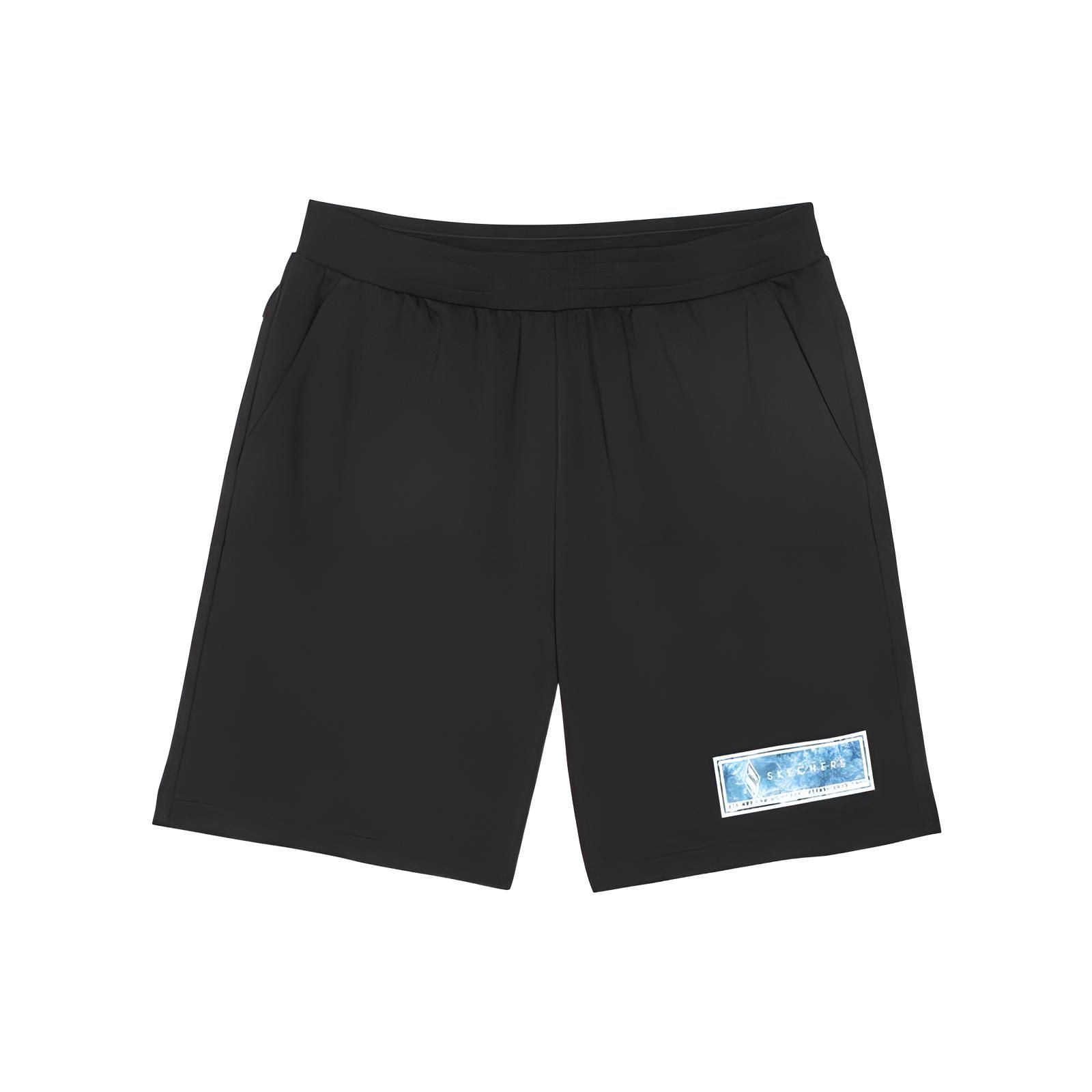 Skechers Pattern Printed Casual Knit Shorts Men Shorts Carbon-Black L122M151 XL
