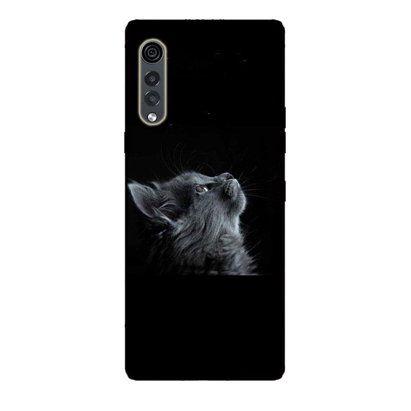 Etui do LG Velvet Czarny Zderzak Silikonowe TPU Miękkie Pokrowiec na Telefon Do LG Velvet 5G LM-G900 Etui Kreskówka Funda Do Etui LG Velvet