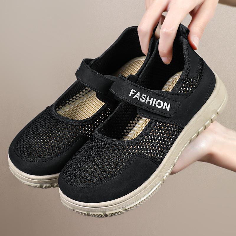 Shoes Women's Summer New Hollow Mesh Breathable Casual Shoes Women's Shoes Soft Sole Not Tired Feet Casual