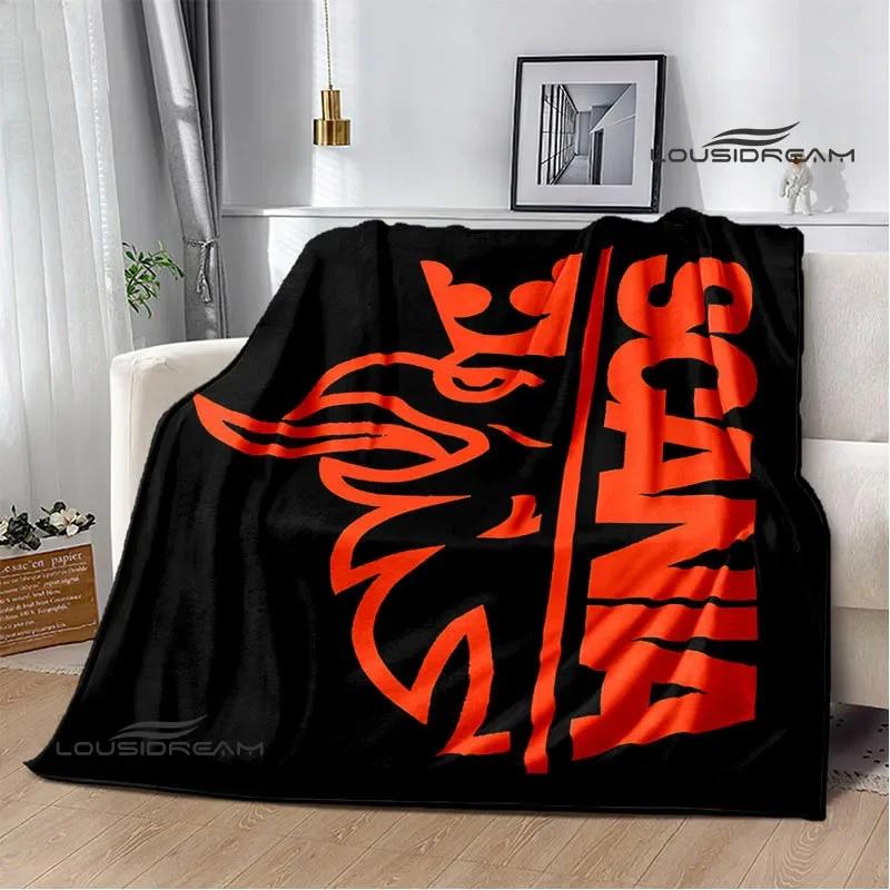 3D S-Scania Truck Printed Blanket Picnic Blanket Warm Flannel Blankets Home Bed Linings Blankets for Beds Birthday Gift