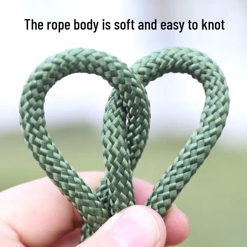 Durable Wear-Resistant Army Green Nylon Rope for Clotheslines and Tie Downs
