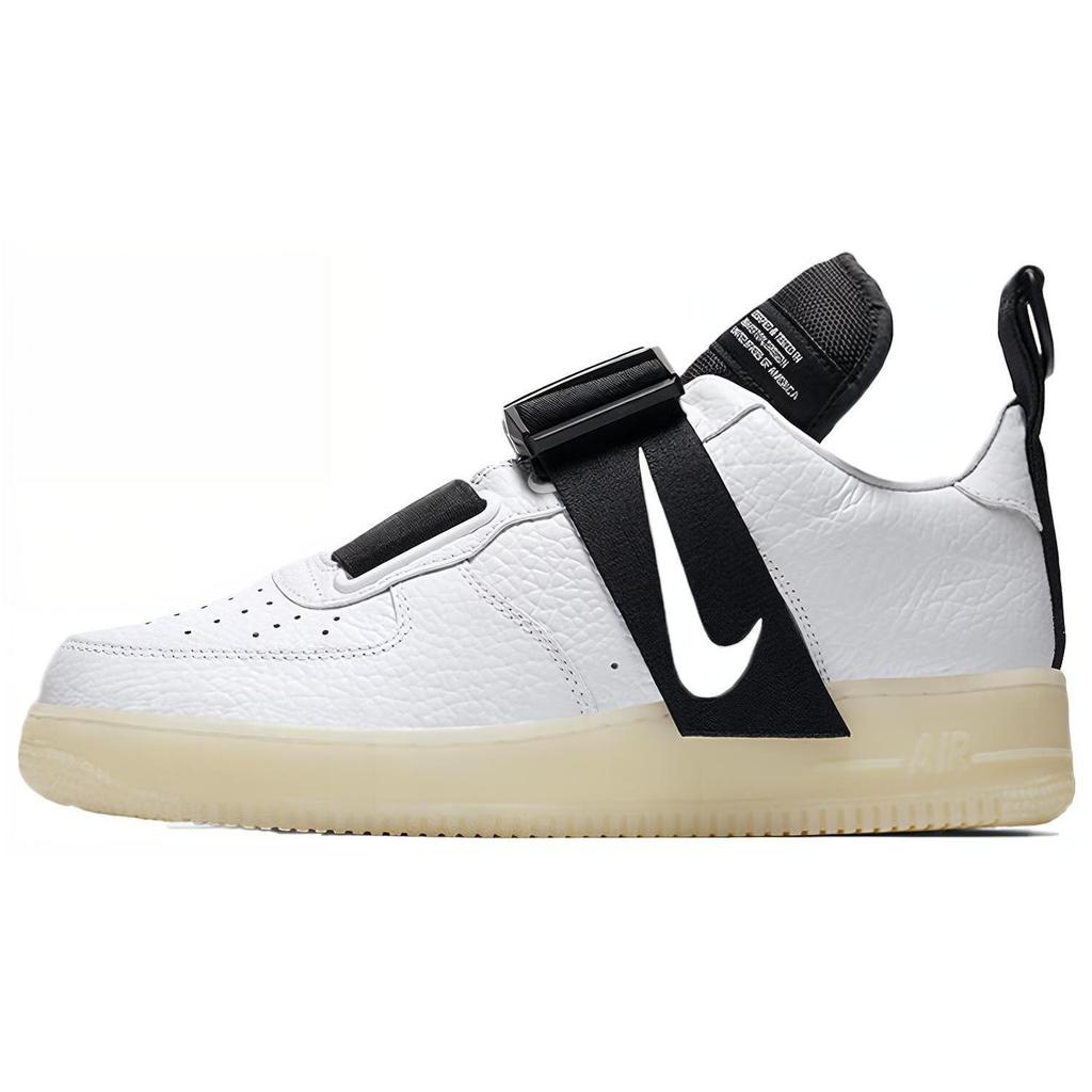 Nike Air Force 1 Utility QS Grade School 'Orca' (Unisex) White / White-Black Skate Shoes AV7593 100