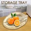 Decorative Gold Leaf  Plate Dish Porcelain Candy Trinket Dish Jewelry Fruit Serving Tray Storage Plate Crockery Tabl