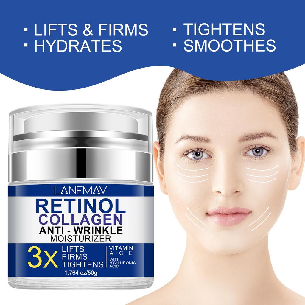 Anti-Wrinkle Cream-Deeply Moisturizes, Hydrates & Nourishes-Suitable for all Skin Types, 50ml