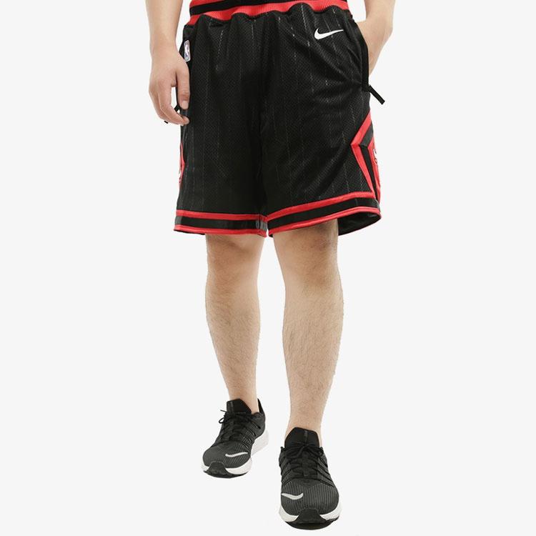 Nike Bulls Courtside Statement Edition Chicago Bulls Basketball Shorts Black Red Blackred Men's AV6608-010