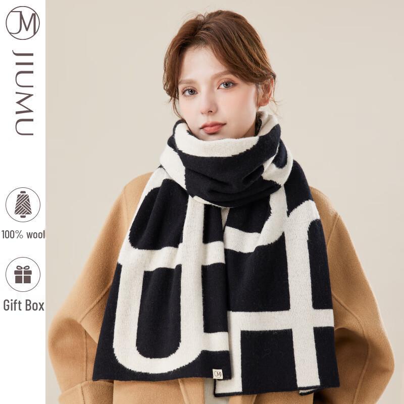 

JIUMU Women s Merino Wool Scarf 1