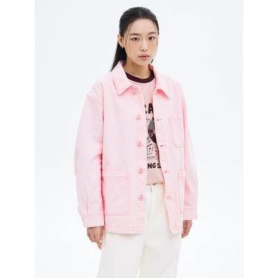 Denim Work Jacket Light Pink