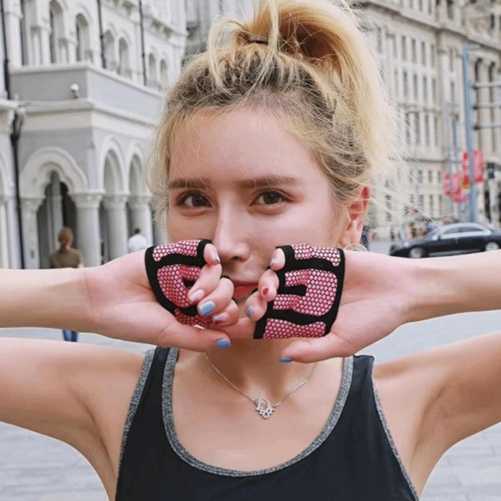 1 pair Anti-lost Cycling Gloves Breathable Fitness Gloves Gym Half Finger Gloves  Weightlifting