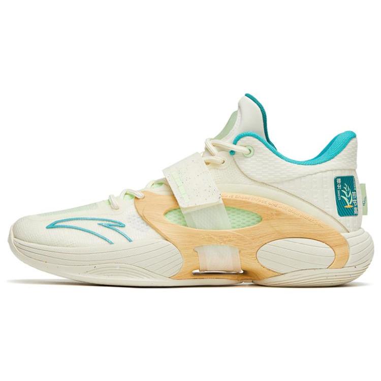 

Anta KT SPLASH V Tree Planting Day Leather Cushioning Slip Resistant Abrasion Resistant Low top Basketball Shoes Men s 112321108-7 45