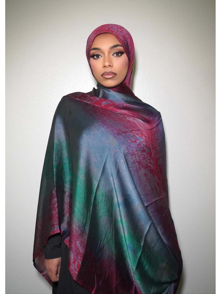 Women's High-End Lightweight Silk Print Scarf - Fashionable Cross-Border Design