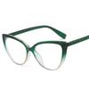 Blue Light Blocking Women's Eyeglasses Frame Cat Eye Shape Gradient Color Glasses Frame Women Computer Office Female Glass
