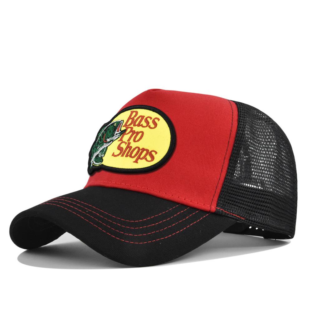 Cap Tongue Duck Vintage Style Bass Embroidered Animal Pattern Protection Sun