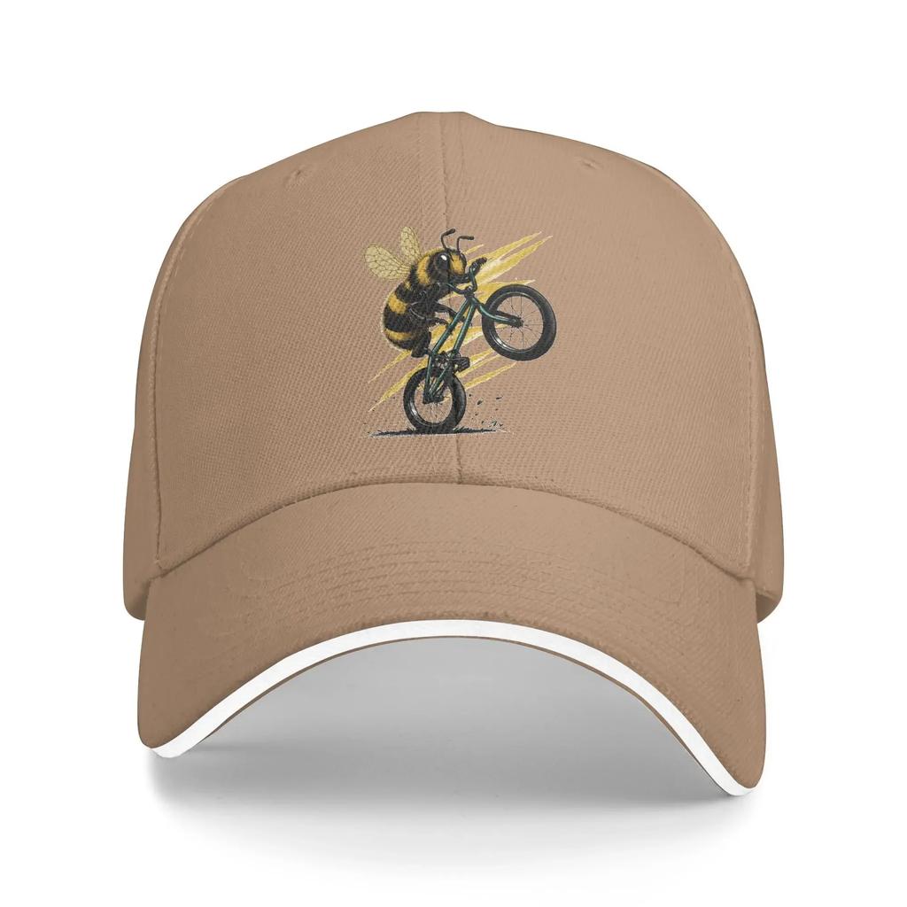 Summer Killer Bee Baseball Cap Buzzcycle Running Hippie y2k Cute Print Sun Trucker Hat Men Adult Dropshipping Baseball Caps