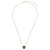 Tory Burch Logo Design Enamel Brass Necklace Women Necklace Gold 24A90549_700