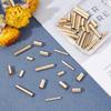 PH PandaHall 60pcs Brass Tube Beads 4 Sizes 9~24.5mm Long Tube Spacer Beads 24K Gold Plated Macrame Beads for DIY Sewing Craft Wall Hanging Plant