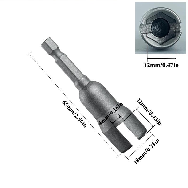 

Wrench Hexagonal Handle Electric Screwdriver Wing Nut Socket Tool Natural Slotted Butterfly Hole Socket