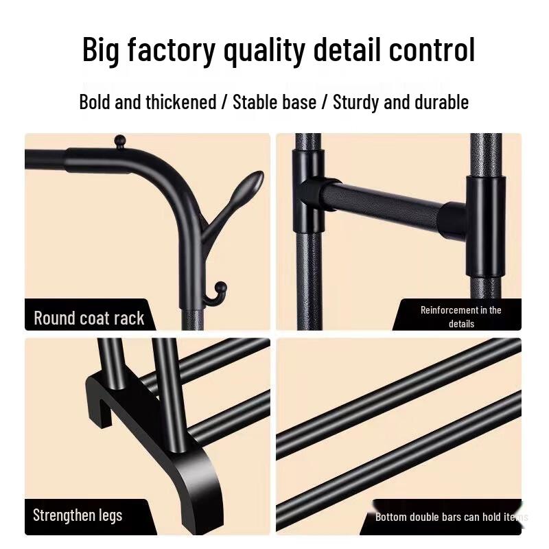 Yonglian Floor-Standing Single Pole Clothes Rack