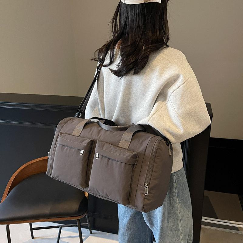 Short trip bag French designer fitness bag women's storage yoga sports bag portable light duffel bag