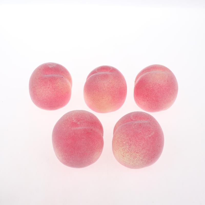 5Pcs 7Cm Artificial Peach Home Kitchen Decoration Fake Fruits Festive Party Supplies Simulation Ornament Pography Props