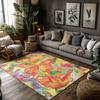 Blauer Teppich Waschbar Innen Außen Matte Böhmische Wohnkultur Wohnzimmer Teppich Moderne Abstrakte Kunst Teppiche Bauernhaus Eingangsbereich R