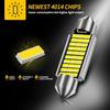 10PCS C5W LED Bulbs Canbus Festoon 31/36/39/41mm LED For Car Interior Dome Trunk License Plate Lights 12V 300LM 6500K White