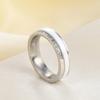 Fashionable and individual 5.5MM black and white single-row diamond-encrusted ceramic rotatable ring for women's wedding as a gi