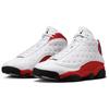 Jordan Air Jordan 13 Slip Resistant Abrasion Resistant Mid Top Vintage Basketball Shoes Unisex White Red 414571-102
