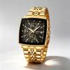 Men's Quartz Watch SKMEI Chronograph Stainless Steel Luminous 2434