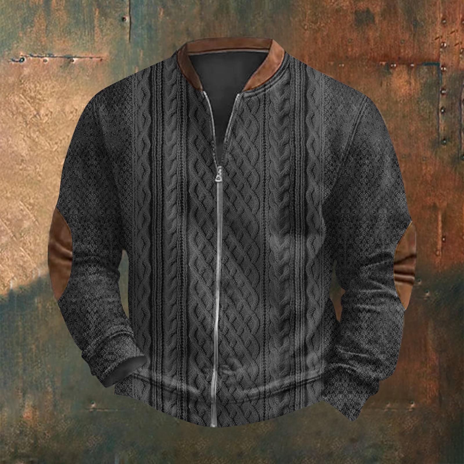 

Мужская повседневная толстовка в стиле ретро с градиентным принтом XXL