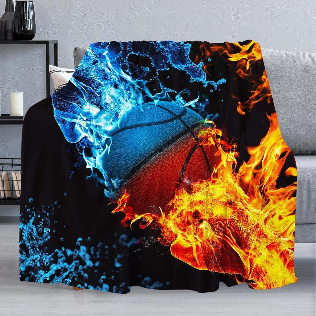 Basketball Flannel Blanket Digital Printed Blanket Sofa Blanket Air Conditioning Blanket Office Nap Blanket