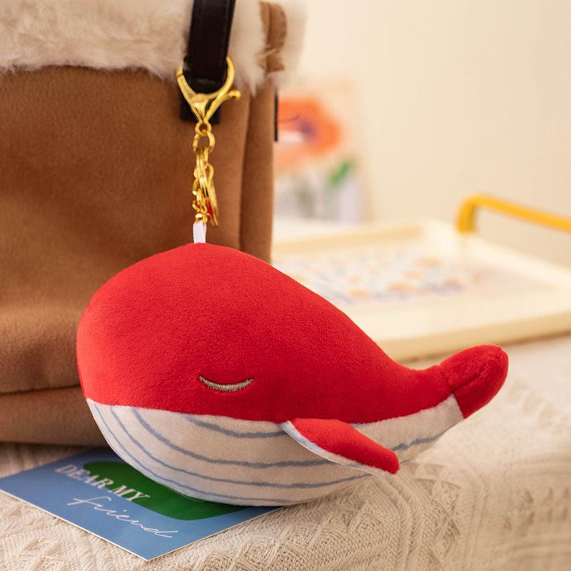 Porpoise & Whale Plush Keychain: Dolphin Doll Bag Charm Stuffed Animal