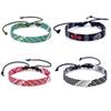 1 ou 4 Pièces Bracelet Keffieh Palestinien pour Femmes Hommes Bracelets en Tissu Tissé Ajustables Faits à la Main Bijoux