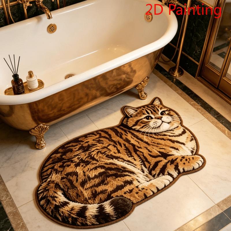 Cute Cat Carpet Cartoon Rug Cute Door Mat Soft Bedside Rug Carpet For Living Room Bedroom Bathroom Mat Kitchen Rug Home
