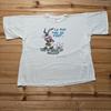 Vintage 90s Soccer Rabbit Humor Funny French Cartoon Sports Graphic T-Shirt 2XL Unisex T-Shirt