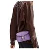 Coach Gestreift 20 Logo Klassische gesteppte Jeans Crossbody Tasche Kleine Damen Taschen Lila CBG33-LHIRI